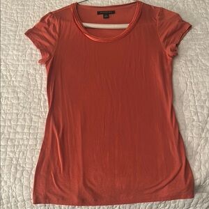 🌿Banana Republic Orange Cap Sleeve Fitted T-Shirt, size XS🌿